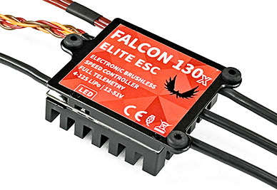 Elite Falcon 130HV Profi 12S Opto Brushless ESC w/Telemetry & Advance Features (Jeti EX, HoTT, S.Bus2)