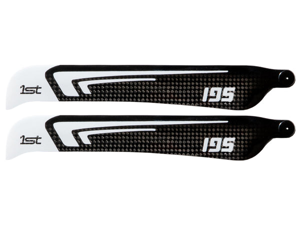 1st-RC Main Blades CFK 195 mm White - www.AeroPanda.com