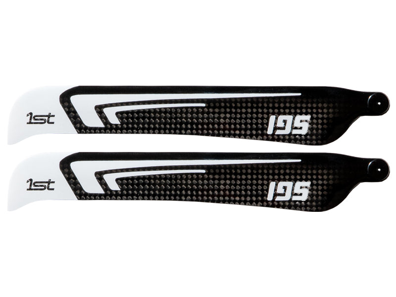1st-RC Main Blades CFK 195 mm White - www.AeroPanda.com