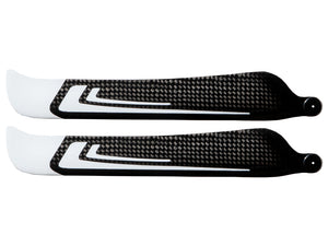 1st-RC Main Blades CFK 195 mm White