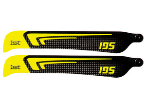 1st-RC Main Blades CFK 195 mm Yellow