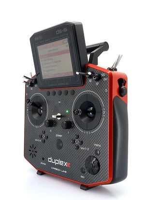 Jeti Duplex DS-16 G2 Carbon RED 2.4GHz/900MHz w/Rx R10, Aluminum Tx Case Radio System