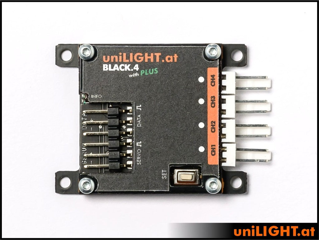 uniLIGHT 4-channel, BLACK.4 PLUS