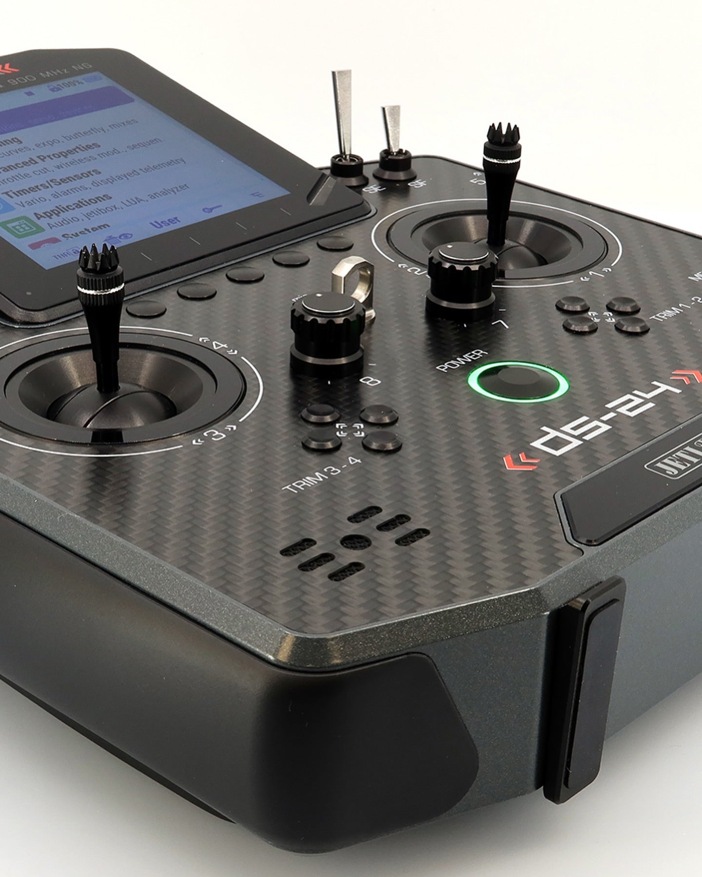 Jeti Duplex DS-24G2 2.4GHz/900MHz NG Carbon Line GRAY LACQUER w/REX 12 ASSIST and Aluminum case