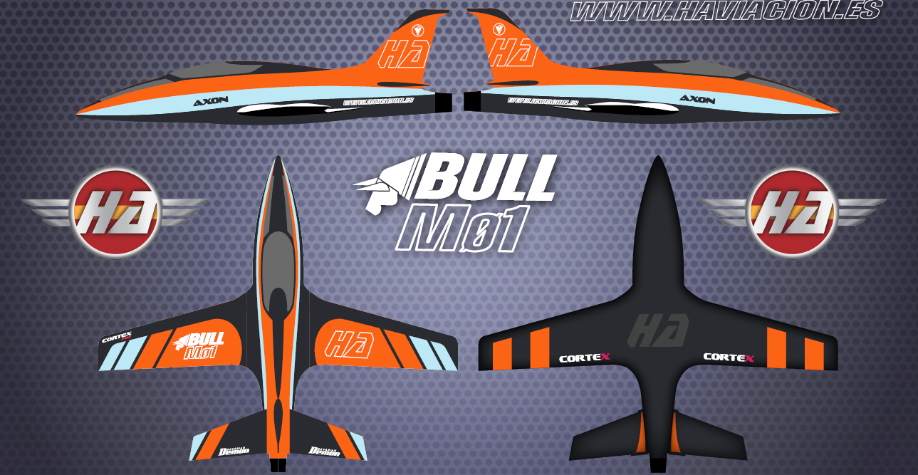 Hispano Aviation BULL Mø1 2.6m "McLAREN-GULF" SCHEME