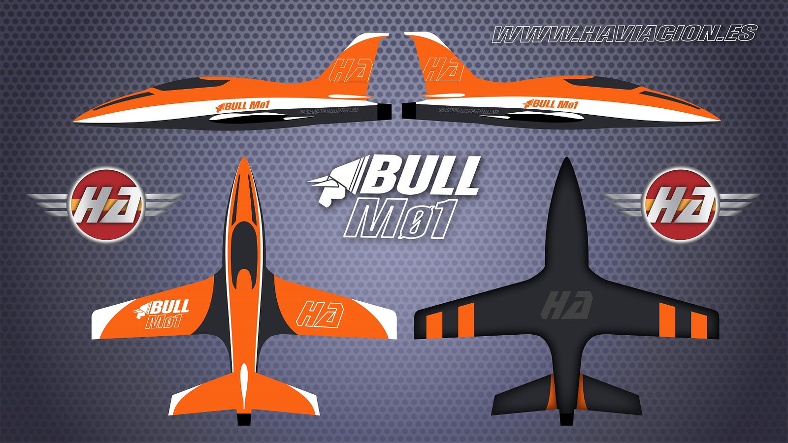 Hispano Aviation BULL Mø1 2.6m ORANGE SCHEME
