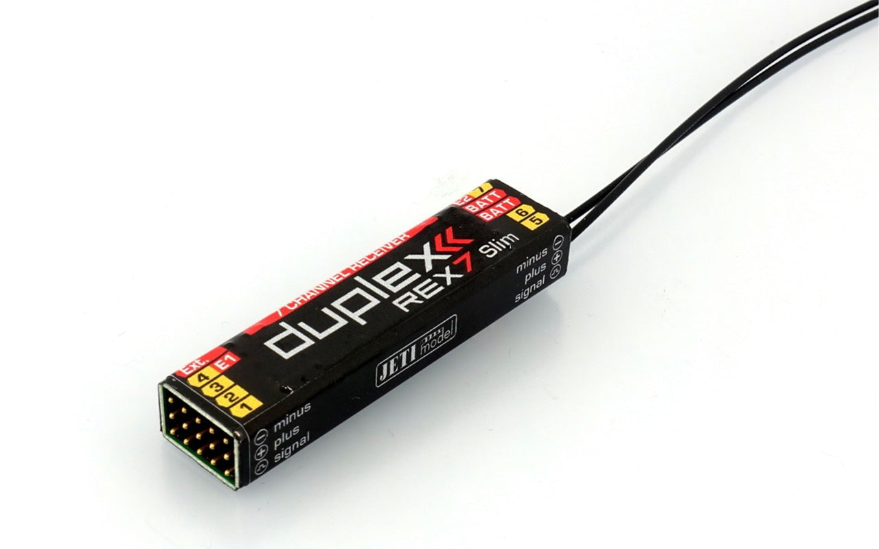 Rex7 Jeti Duplex EX REX 7 SLIM 2.4GHz Receiver w/Telemetry - www.AeroPanda.com