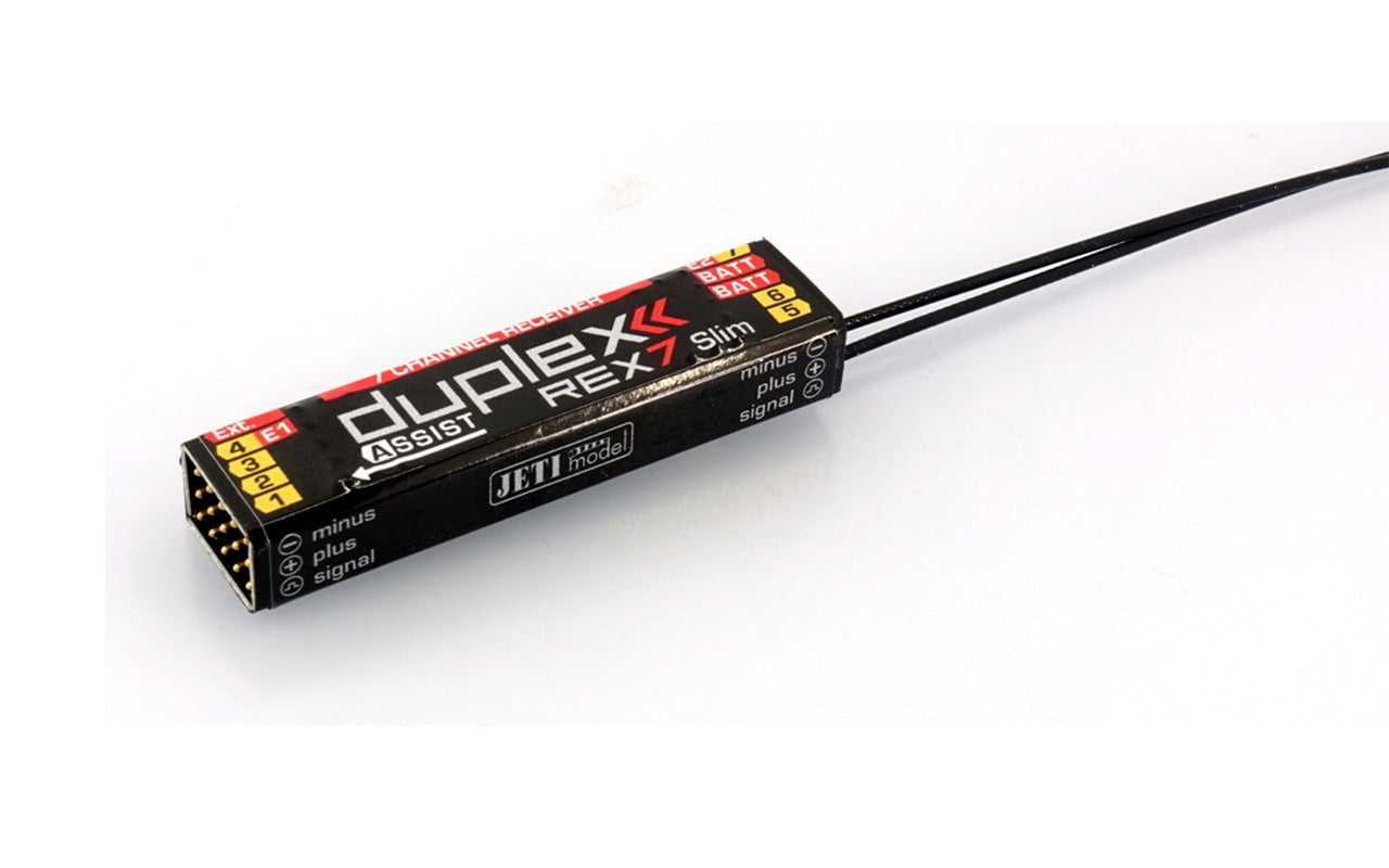 Rex7 Jeti Duplex EX REX 7 SLIM ASSIST 2.4GHz Receiver w/Telemetry - www ...