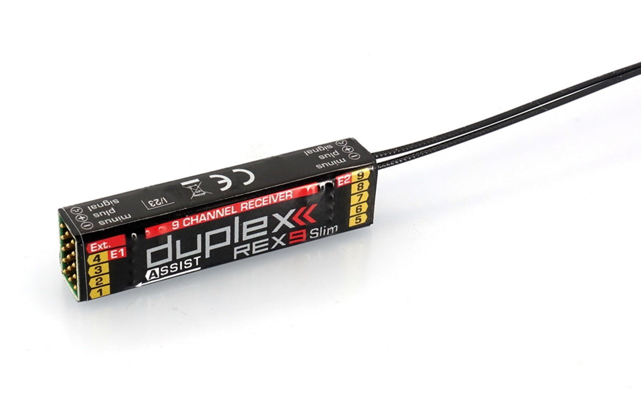 Jeti Duplex EX REX 9 SLIM ASSIST 2.4GHz Receiver w/Telemetry