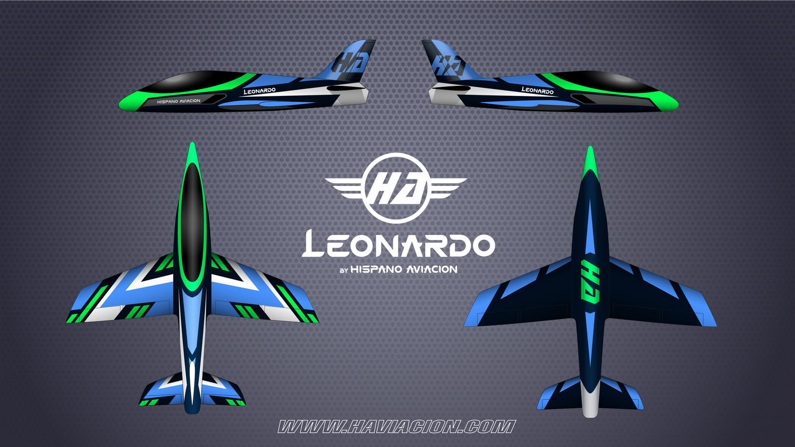 LEONARDO 3M Dark BLUE/GREEN Scheme by HA