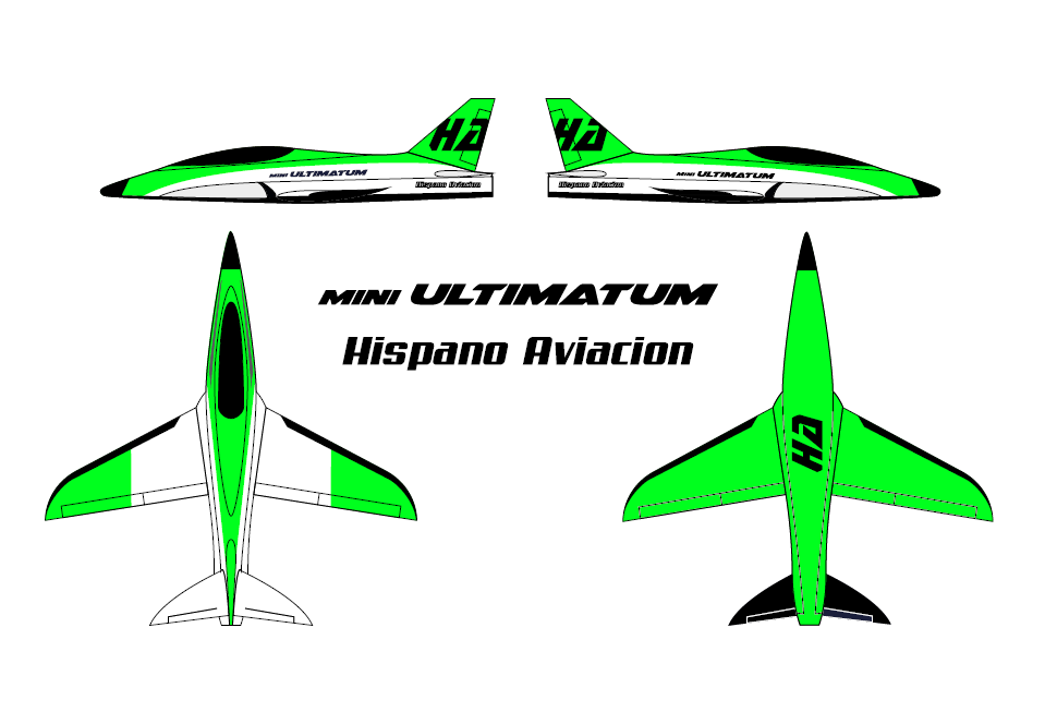 Mini ULTIMATUM 1.5m FLOURESENT GREEN Sport Scheme by HA