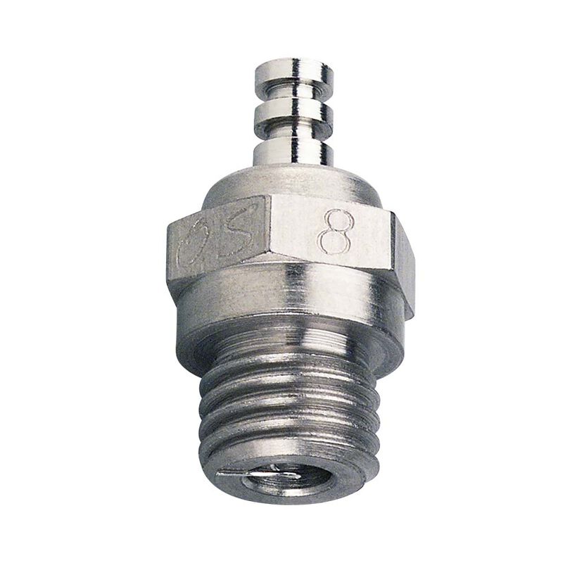 O.S. #8 Glow Plug Long Medium Air/Car