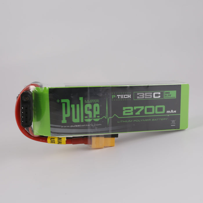 Pulse 2700mah 35C 11.1V 3S P-Tech Lipo Battery - XT60 Connector