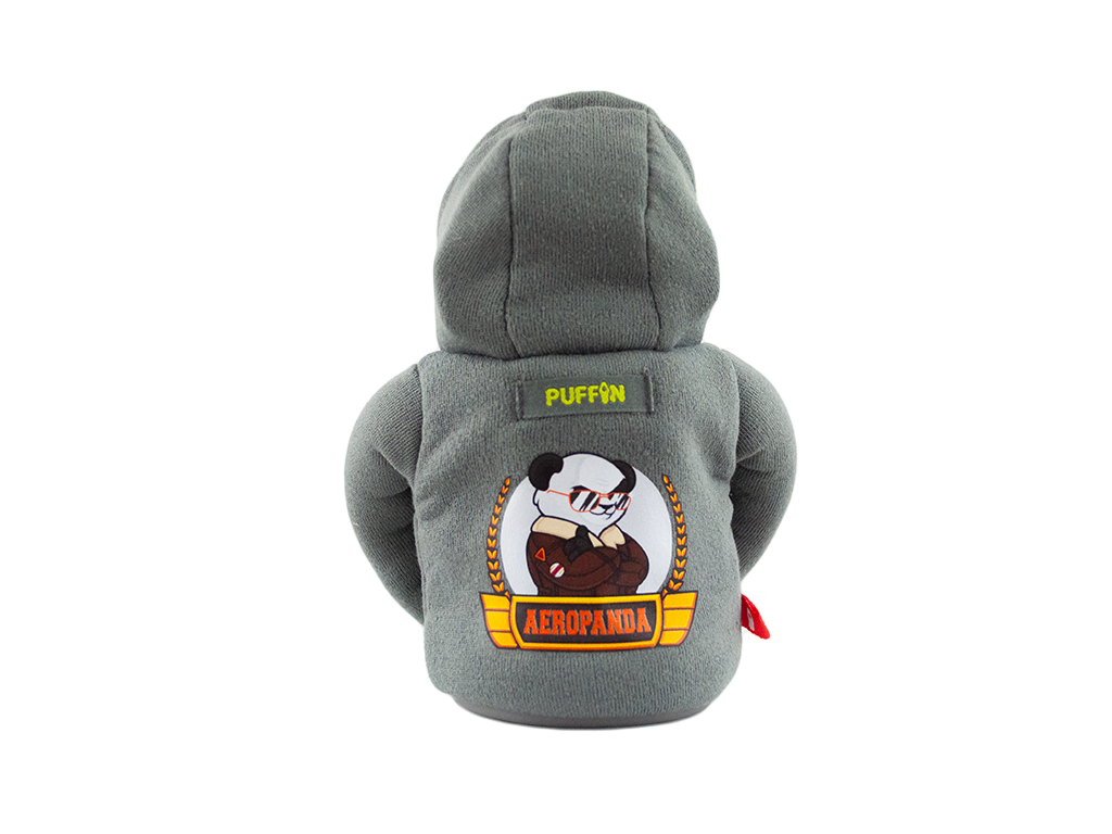 PUFFIN DRINKWARE THE HOODIE CAN COOLER WITH AEROPANDA LOGO