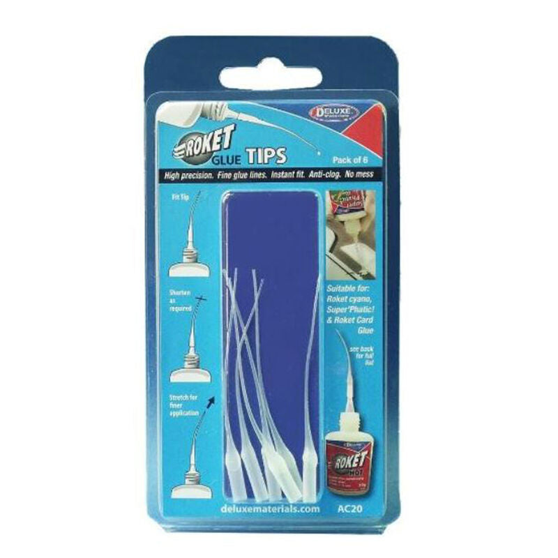 Roket Glue Tip (6 pc) Deluxe Materials