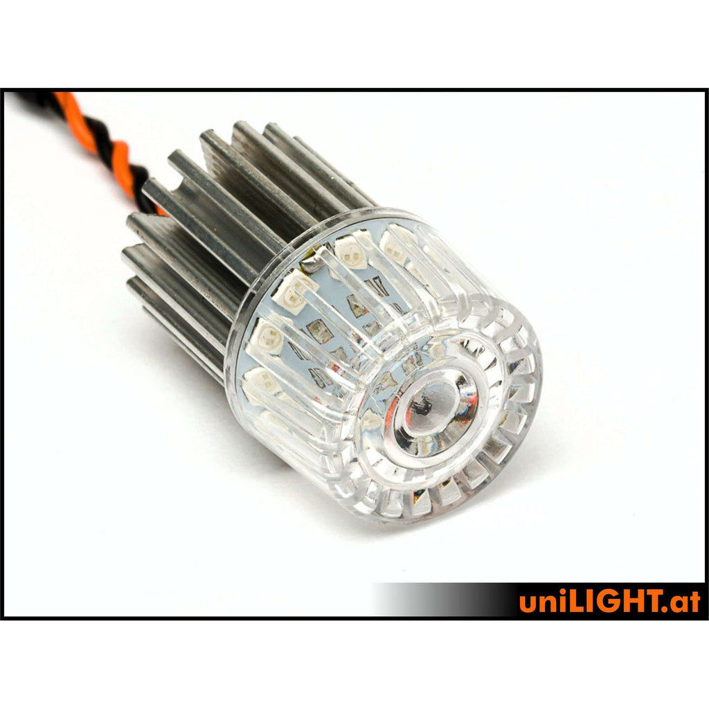 22mm ROUND Power Strobe Light, 24Wx2, T-Fuse