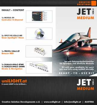 UniLIGHT JET-Medium lighting set, v3