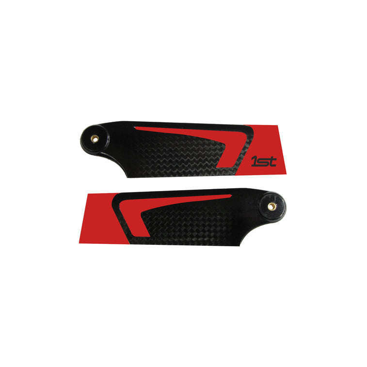 1st Tail Blades CFK 95mm (RED)