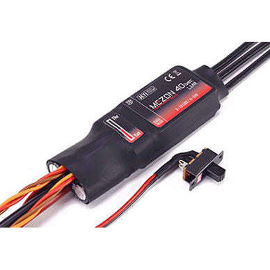 Jeti Mezon EVO 40HV/SB 12S/15A Brushless ESC w/Telemetry, Integration (Slim)