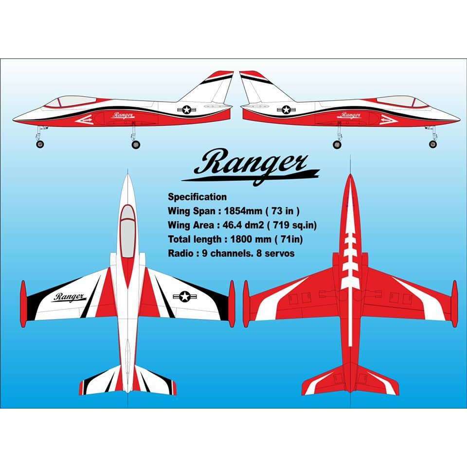 Boomerang Ranger Sport Jet - Red & White