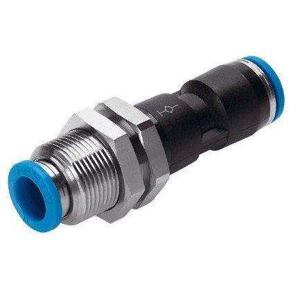 Festo Push-in Bulkhead connector - 4MM self closing