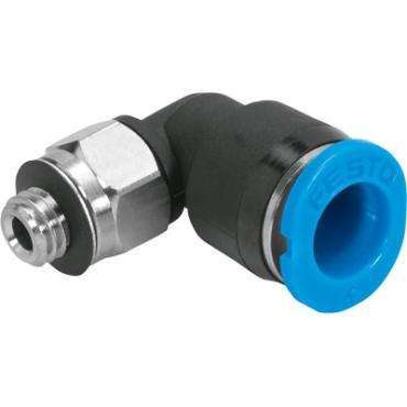 Festo Push-in L-Fitting M5 to 3mm (Threaded Elbow)