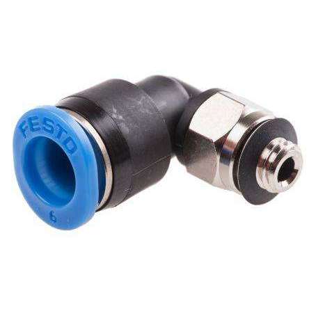 Festo Push-in L-fitting M5-6mm threaded Elbow Connector