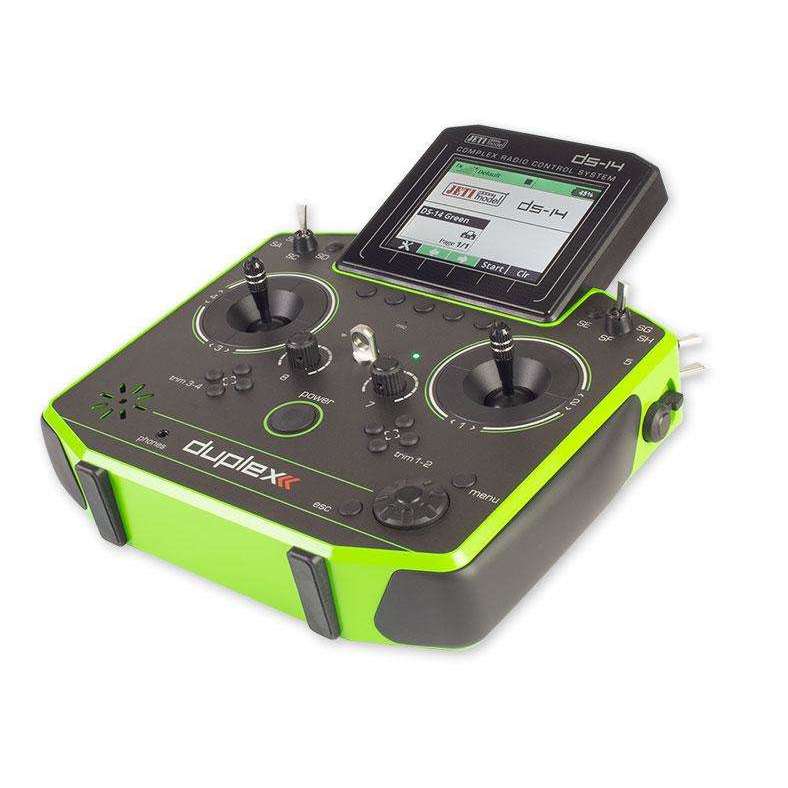 Jeti Duplex DS-14 G2 Green 2.4GHz/900MHz w/Telemetry Transmitter Only Radio