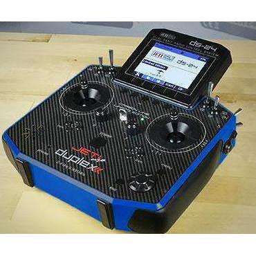 Jeti Duplex DS-24 Special Edition Carbon Capri Blue 2.4GHz/900MHz w/Telemetry Transmitter Only Radio