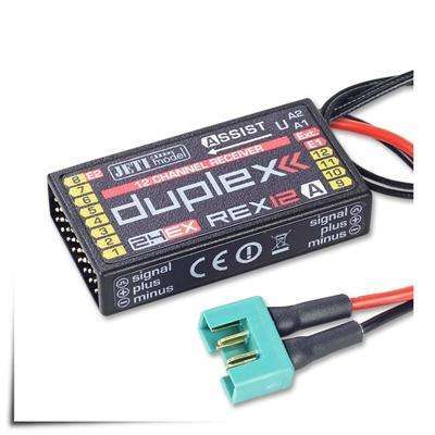 JETI DUPLEX EX R12 REX Assist 2.4GHz Receiver w/Telemetry, Stabilization