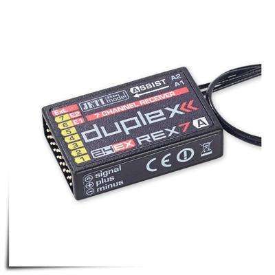 Jeti Duplex EX R7 REX Assist 2.4GHz Receiver w/Telemetry, Stabilization