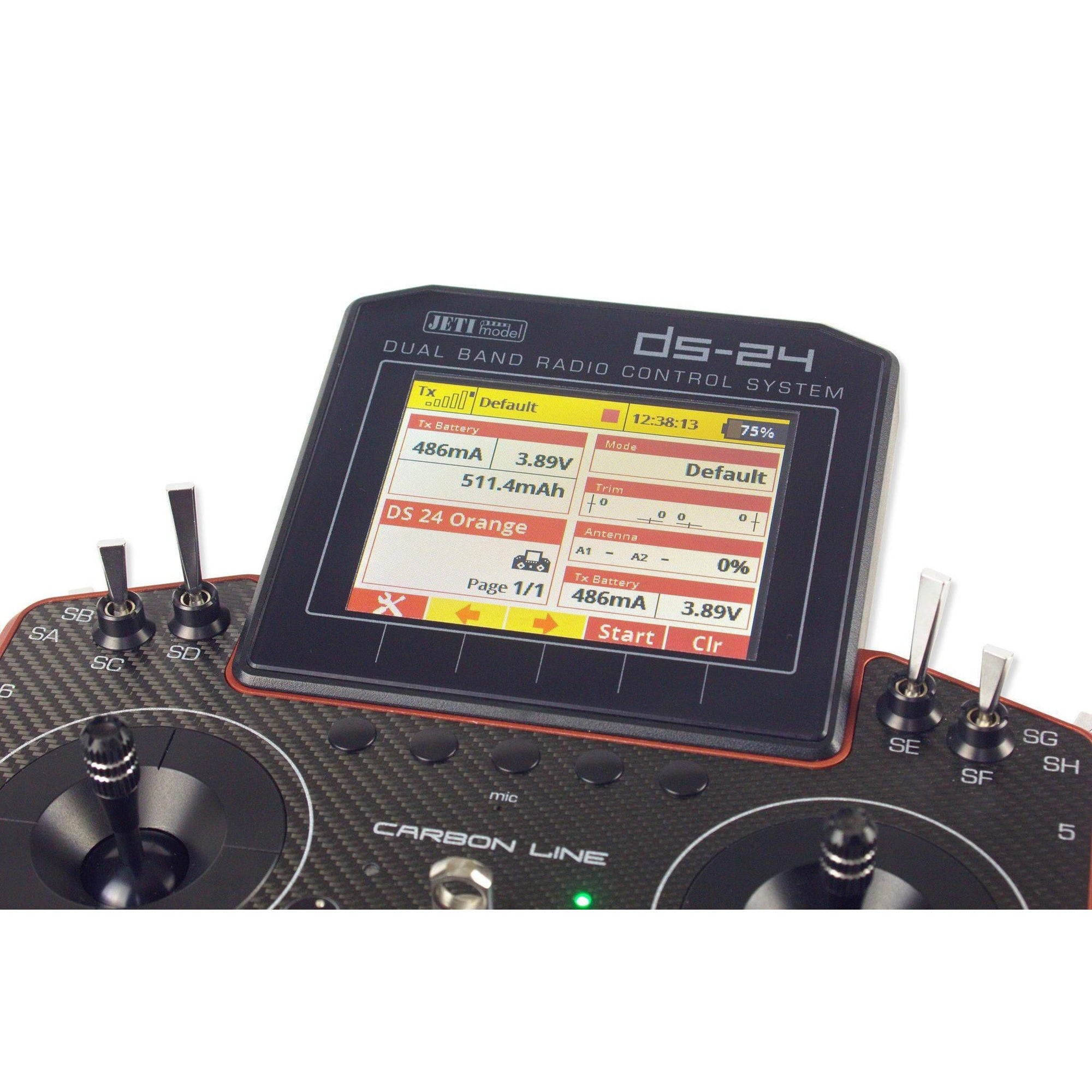 Jeti Duplex DS-24 Burnt Orange 2.4GHz/900MHz w/Telemetry Transmitter Only Radio