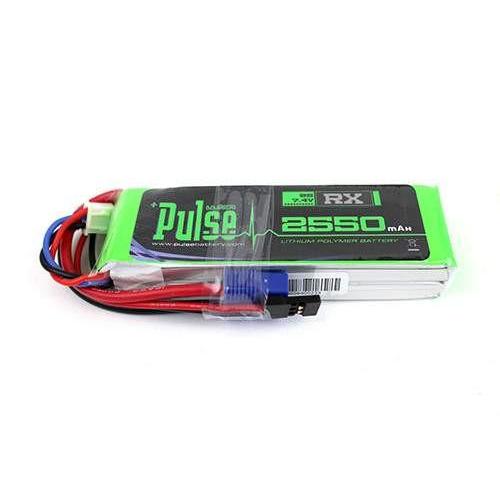 PULSE LIPO 2550mAh 20C 7.4V RX- ULTRA POWER SERIES